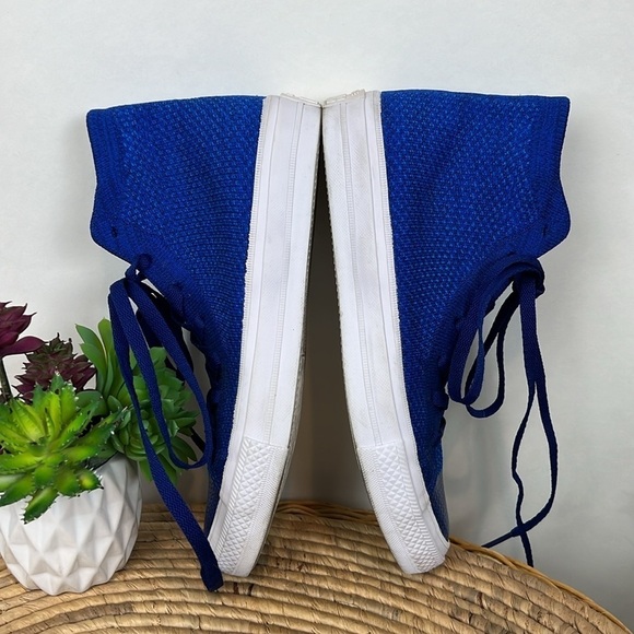 Converse Flyknit High Top Chuck Taylor All Stars Blue 8 - Picture 5 of 10